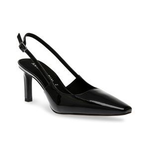 Anne Klein Women's Rafaela Pointed Toe Slingback Pumps, Black Patent, 10 M US